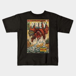 PREY - Predator Bear fight comic book fan art Kids T-Shirt